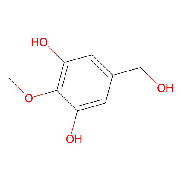 2D Structure of 2-Methoxy-5-(hydroxymethyl)resorcinol