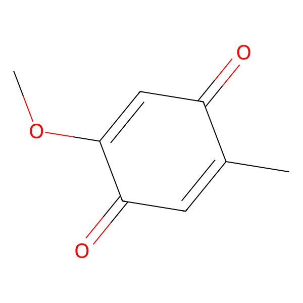 2D Structure of 2-Methoxy-5-methyl-1,4-benzoquinone
