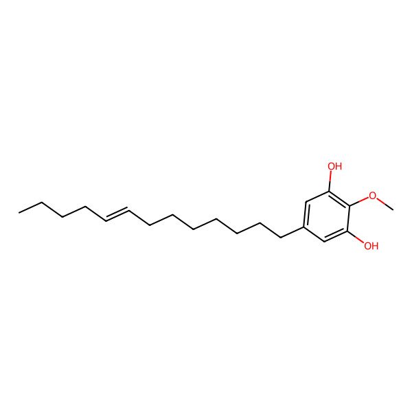 2D Structure of 2-Methoxy-5-tridec-8-enylbenzene-1,3-diol 2D Structure of 2-Methoxy-5-tridec-8-enylbenzene-1,3-diol