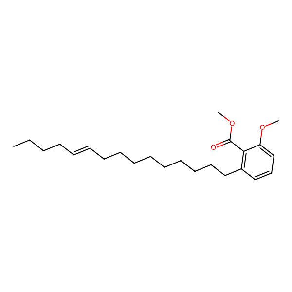 2D Structure of 2-Methoxy-6-(10-pentadecenyl)-benzoic acid methyl ester