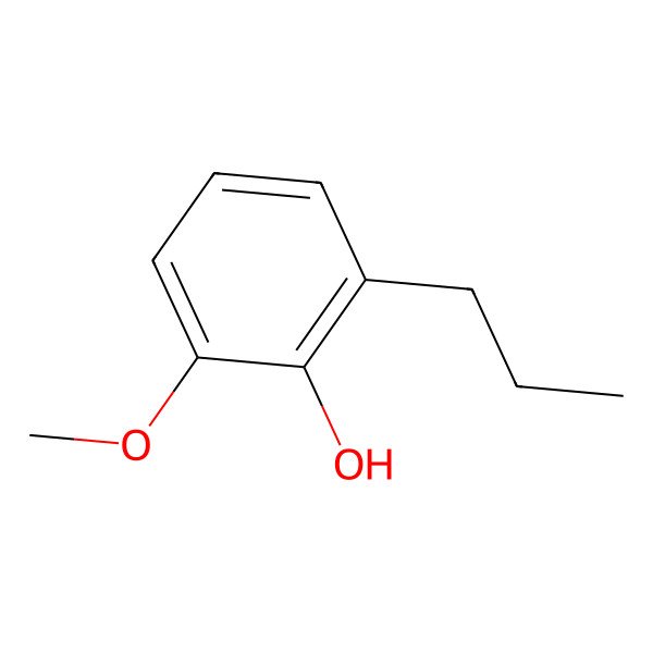 2D Structure of 2-Methoxy-6-propylphenol