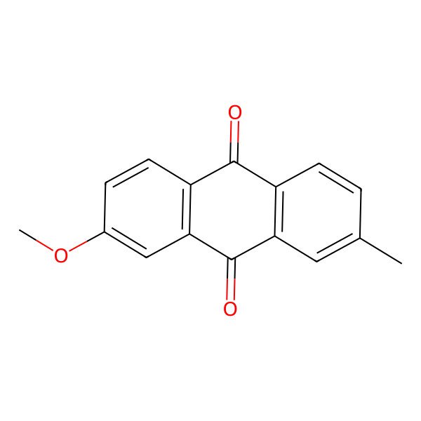 2D Structure of 2-Methoxy-7-methylanthracene-9,10-dione 2D Structure of 2-Methoxy-7-methylanthracene-9,10-dione
