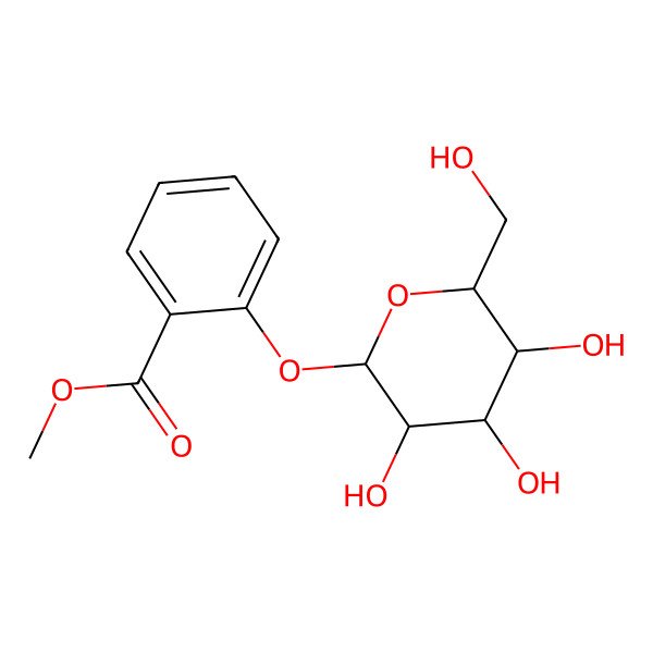 2D Structure of 2-Methoxycarbonylphenyl beta-D-glucopyranoside 2D Structure of 2-Methoxycarbonylphenyl beta-D-glucopyranoside