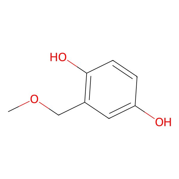 2D Structure of 2-(Methoxymethyl)benzene-1,4-diol