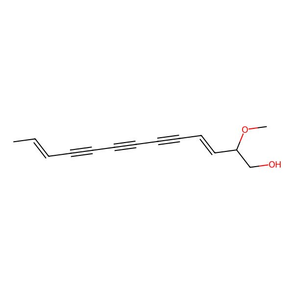 2D Structure of 2-Methoxytrideca-3,11-dien-5,7,9-triyn-1-ol