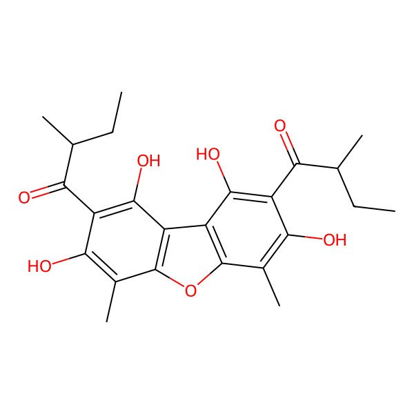 2D Structure of rhodomyrtoxin B