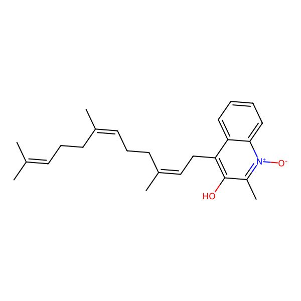 2D Structure of 2-Methyl-1-oxido-4-(3,7,11-trimethyldodeca-2,6,10-trienyl)quinolin-1-ium-3-ol