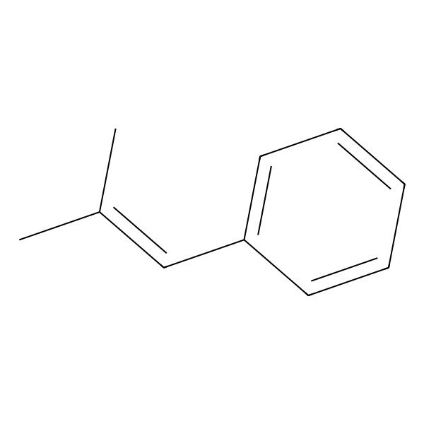 2D Structure of 2-Methyl-1-phenylpropene