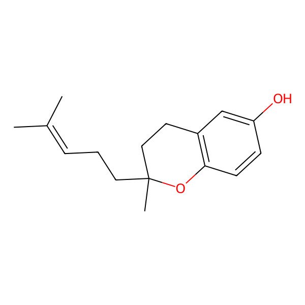 2D Structure of 2-Methyl-2-(4-methylpent-3-enyl)chroman-6-ol