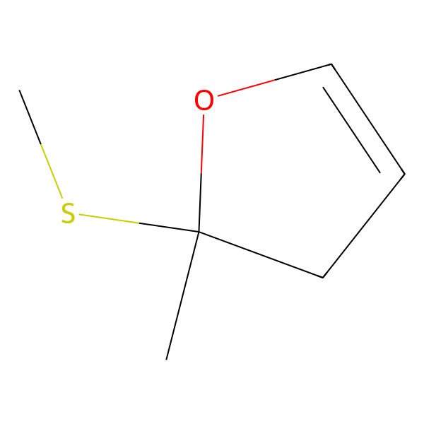2D Structure of 2-methyl-2-methylsulfanyl-3H-furan