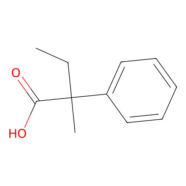2D Structure of 2-Methyl-2-phenylbutanoic acid 2D Structure of 2-Methyl-2-phenylbutanoic acid