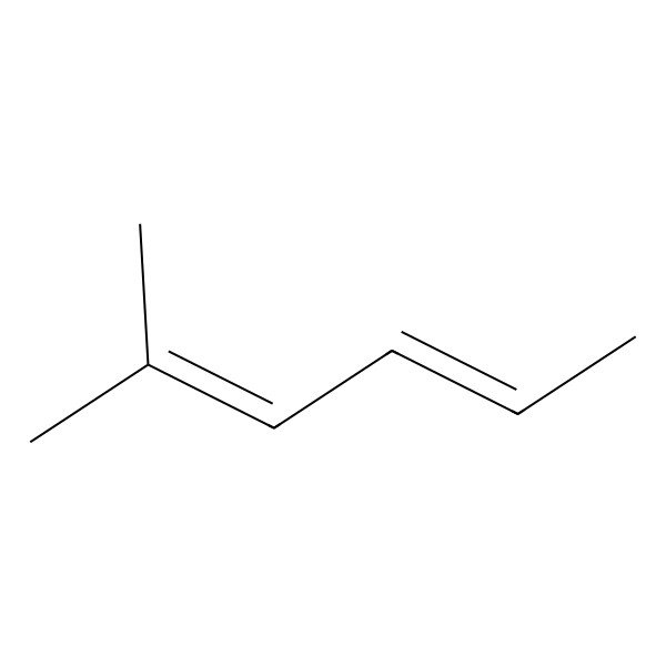 2D Structure of 2-Methyl-2,4-hexadiene