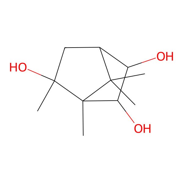 2D Structure of 2-Methyl-2,5,6-bornantriol