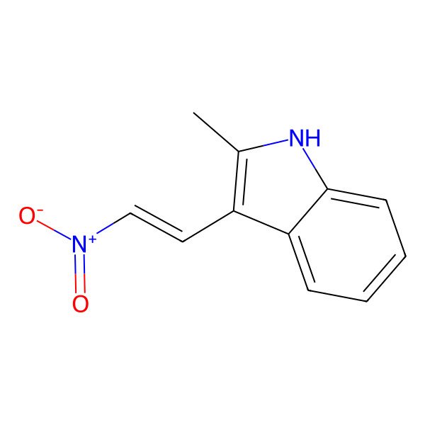 2D Structure of 2-Methyl-3-(2-nitrovinyl)-1H-indole