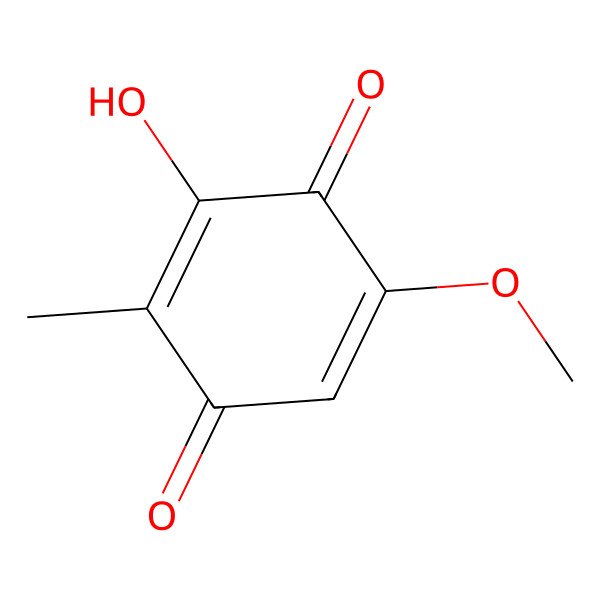 2D Structure of 2-Methyl-3-Oxy-5-Methoxy-p-Chinon