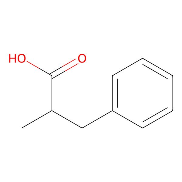 2D Structure of alpha-Methylhydrocinnamic acid