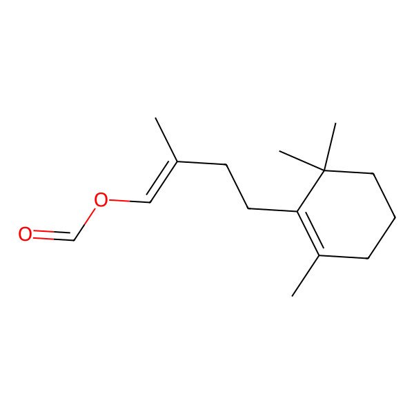 2D Structure of [2-Methyl-4-(2,6,6-trimethylcyclohexen-1-yl)but-1-enyl] formate