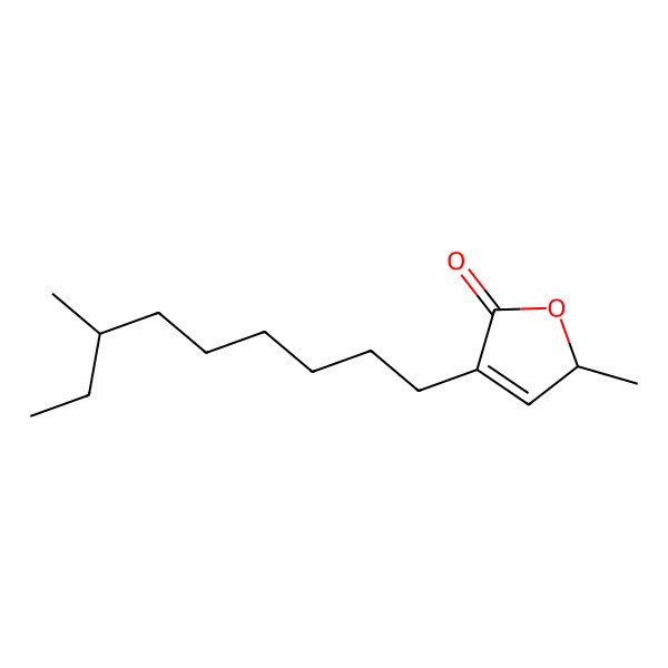 2D Structure of 2-methyl-4-(7-methylnonyl)-2H-furan-5-one