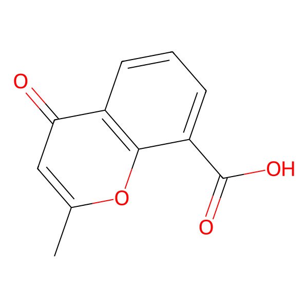 2D Structure of 2-Methyl-4-oxo-4H-chromene-8-carboxylic Acid