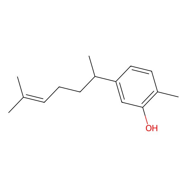 2D Structure of 2-Methyl-5-(6-methylhept-5-en-2-yl)phenol 2D Structure of 2-Methyl-5-(6-methylhept-5-en-2-yl)phenol