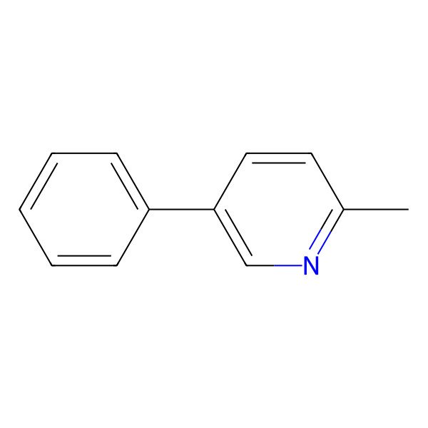 2D Structure of 2-Methyl-5-phenylpyridine