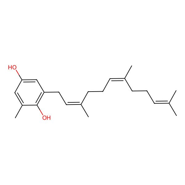 2D Structure of 2-Methyl-6-(3,7,11-trimethyldodeca-2,6,10-trienyl)benzene-1,4-diol