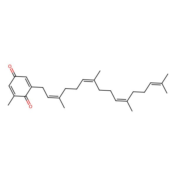 2D Structure of 2-Methyl-6-(3,7,11,15-tetramethylhexadeca-2,6,10,14-tetraenyl)cyclohexa-2,5-diene-1,4-dione