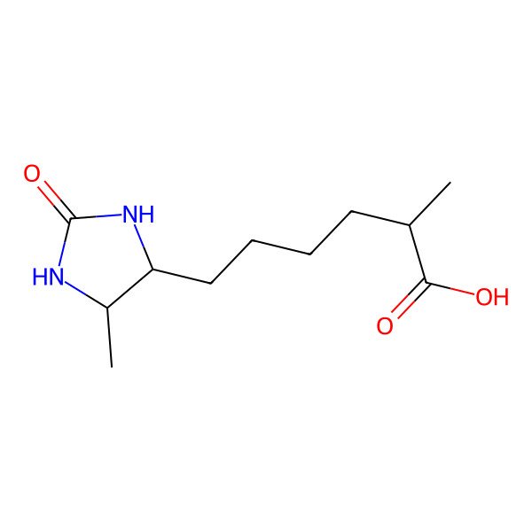 2D Structure of alpha-Methyldethiobiotin