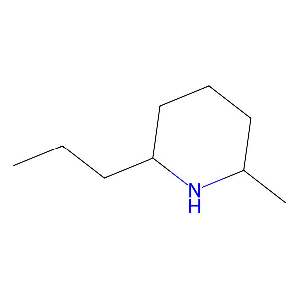 2D Structure of 2-Methyl-6-propylpiperidine