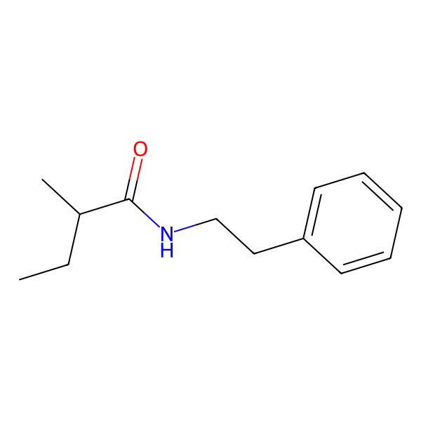 2D Structure of 2-methyl-N-(2-phenylethyl)butanamide