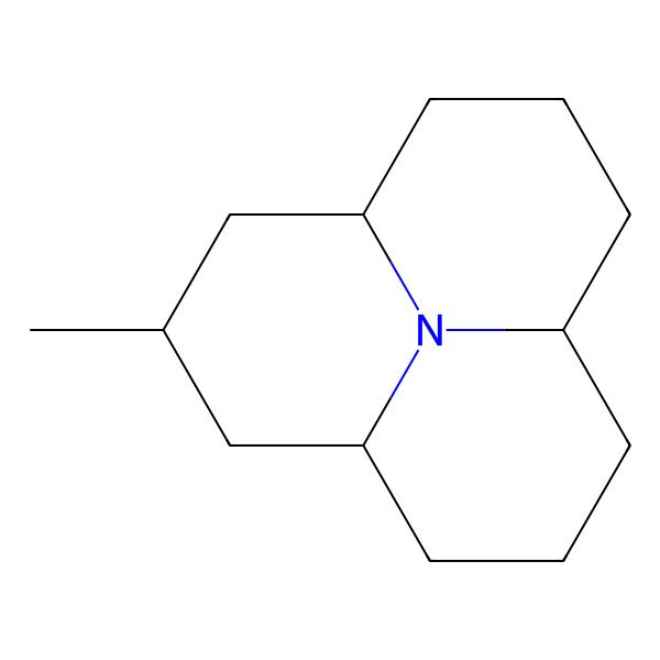 2D Structure of 2-Methyl-perhydro-9b-azaphenalene