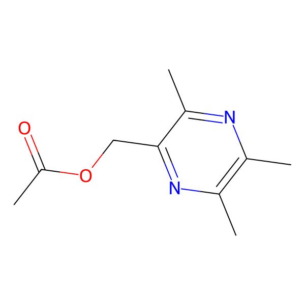 2D Structure of 2-Methylacetate-3,5,6-trimethylpyrazine