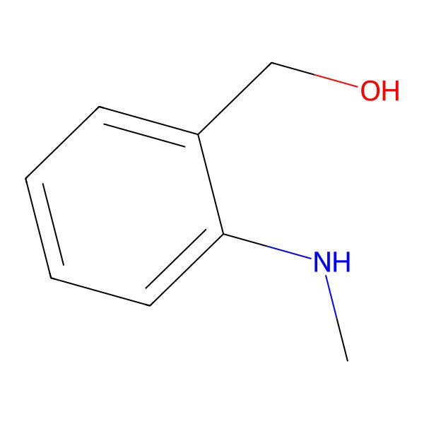 2D Structure of (2-(Methylamino)phenyl)methanol
