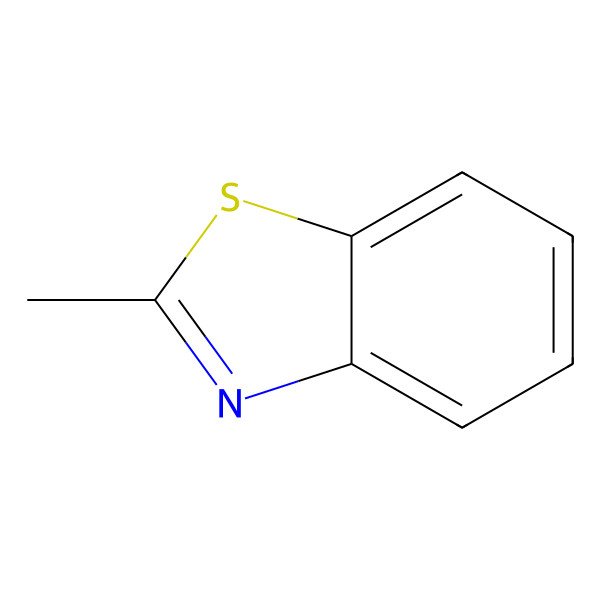 2D Structure of 2-Methylbenzothiazole 2D Structure of 2-Methylbenzothiazole