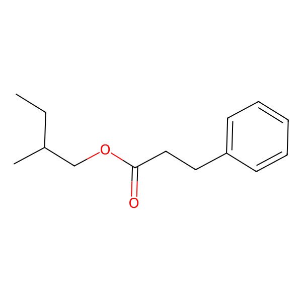 2D Structure of 2-Methylbutyl 3-phenylpropanoate