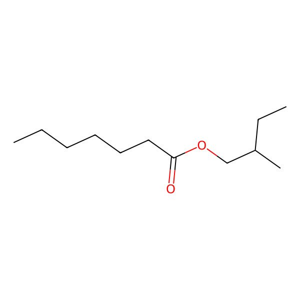 2D Structure of 2-Methylbutyl heptanoate