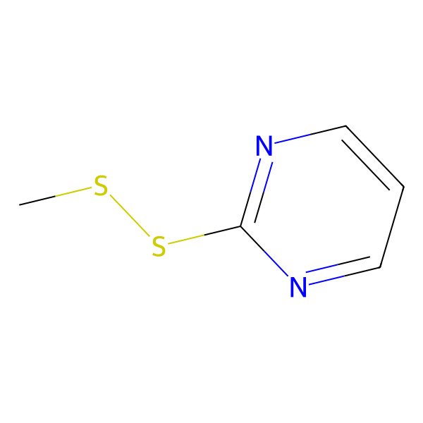 2D Structure of 2-(Methyldithio)pyrimidine 2D Structure of 2-(Methyldithio)pyrimidine