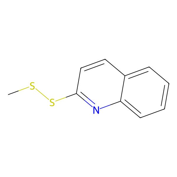 2D Structure of 2-(Methyldithio)quinoline 2D Structure of 2-(Methyldithio)quinoline