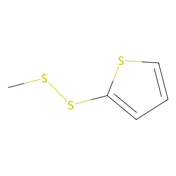 2D Structure of 2-(Methyldithio)thiophene 2D Structure of 2-(Methyldithio)thiophene