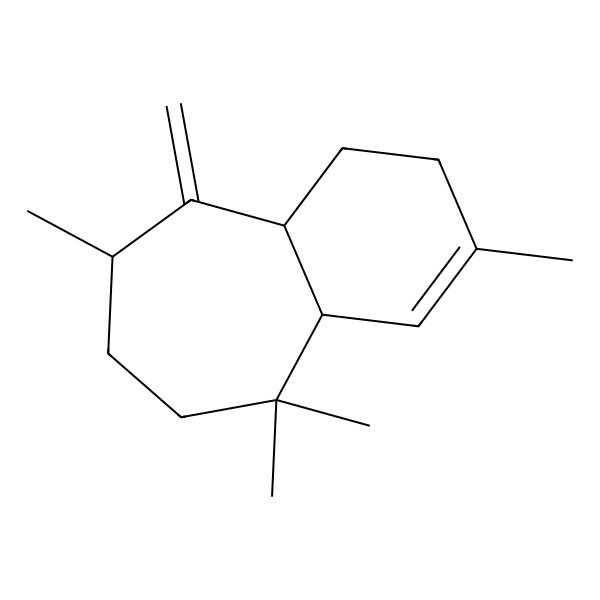 2D Structure of 2-Methylene-3,6,6,9-tetramethylbicyclo-[5,4,0]undec-8-ene