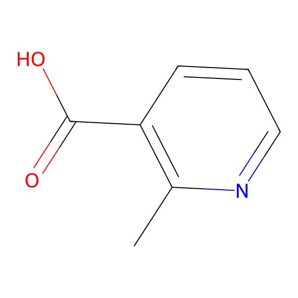 2D Structure of 2-Methylnicotinic acid
