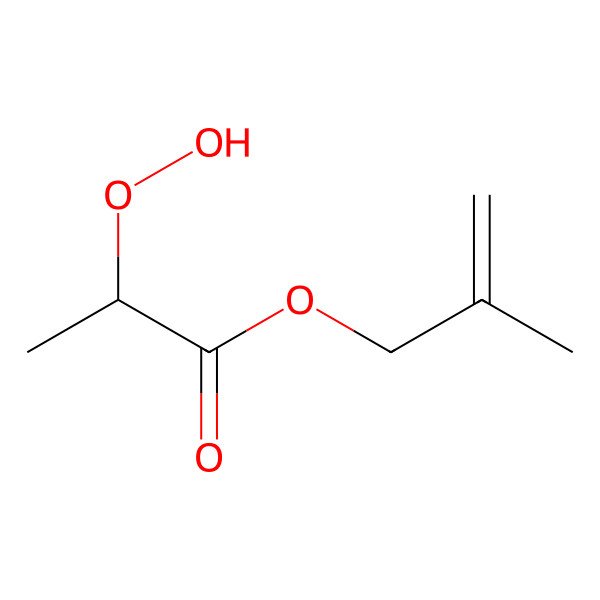 2D Structure of 2-Methylprop-2-enyl 2-hydroperoxypropanoate