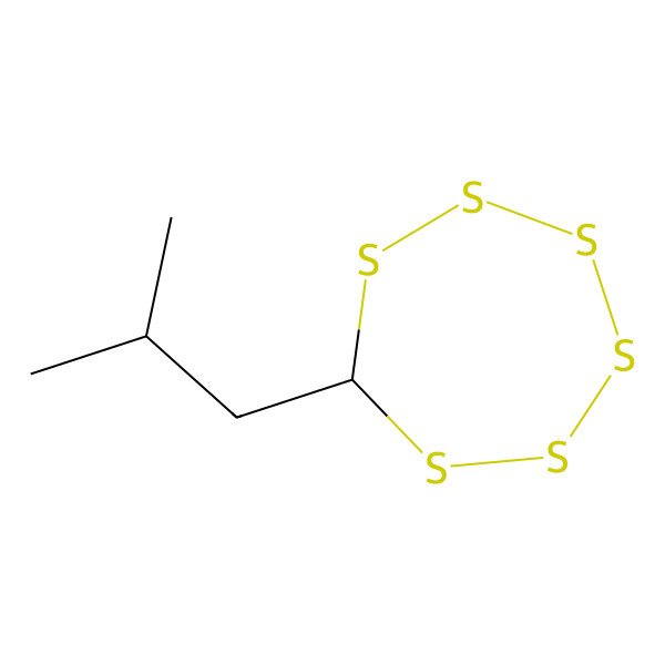2D Structure of (2-Methylpropyl)hexathiepane