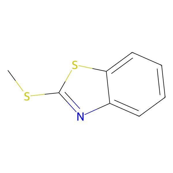 2D Structure of 2-(Methylthio)benzothiazole
