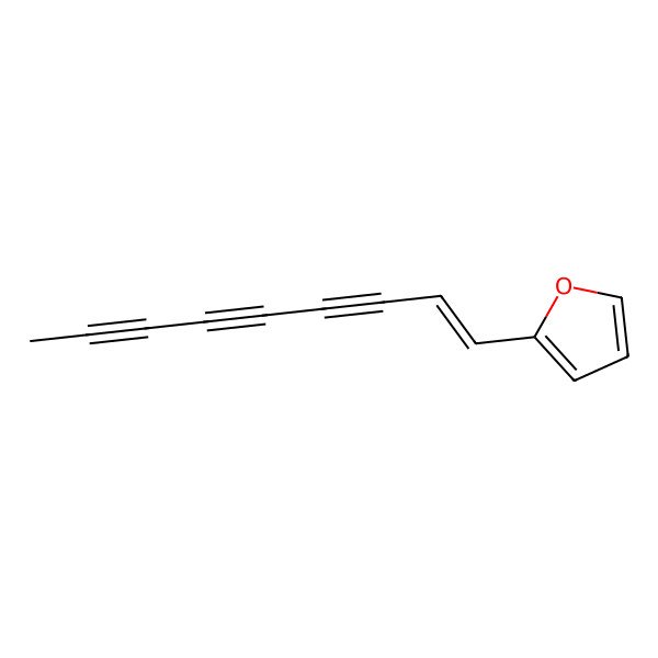 2D Structure of 2-(Non-1-ene-3,5,7-triyn-1-yl)furan