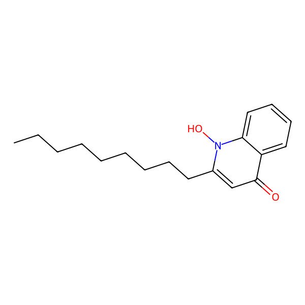 2D Structure of 2-Nonyl-4-hydroxyquinoline N-oxide