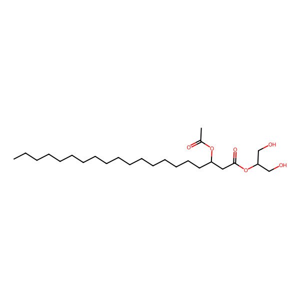 2D Structure of 2-O-[(3r)-3-(acetyloxy)eicosanoyl]-glycerol