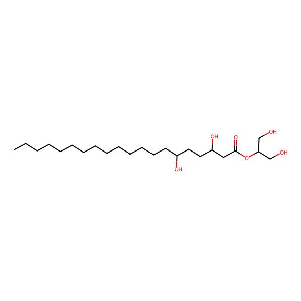 2D Structure of 2-O-[(3r,6s)-3,6-dihydroxy-eicosanoyl]-glycerol