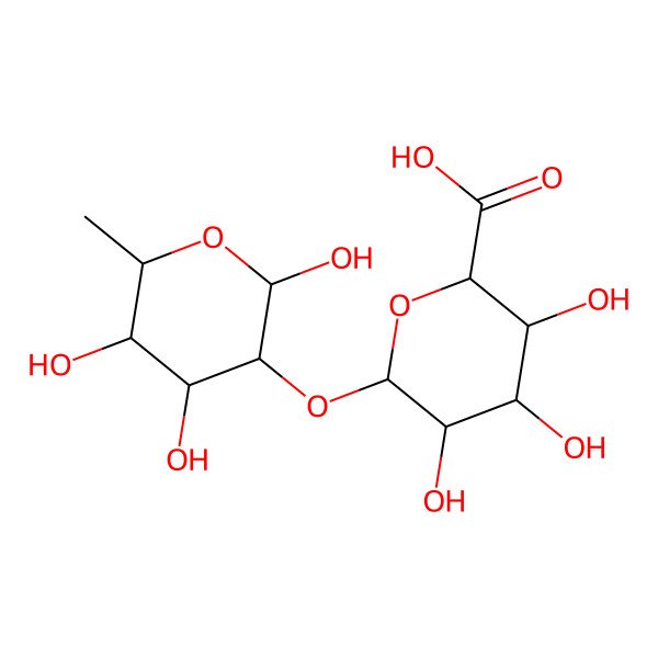 2D Structure of 2-O-a-D-Galactopyranuronosyl-L-rhamnose 2D Structure of 2-O-a-D-Galactopyranuronosyl-L-rhamnose
