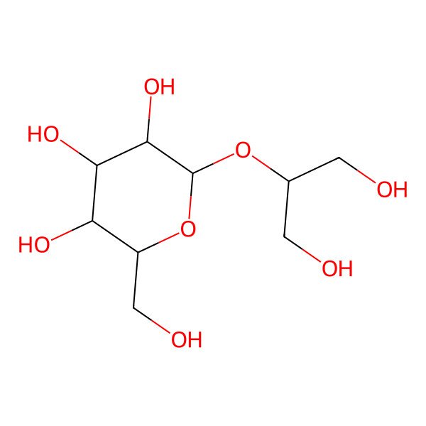 2D Structure of 2-O-(alpha-D-galactopyranosyl)glycerol